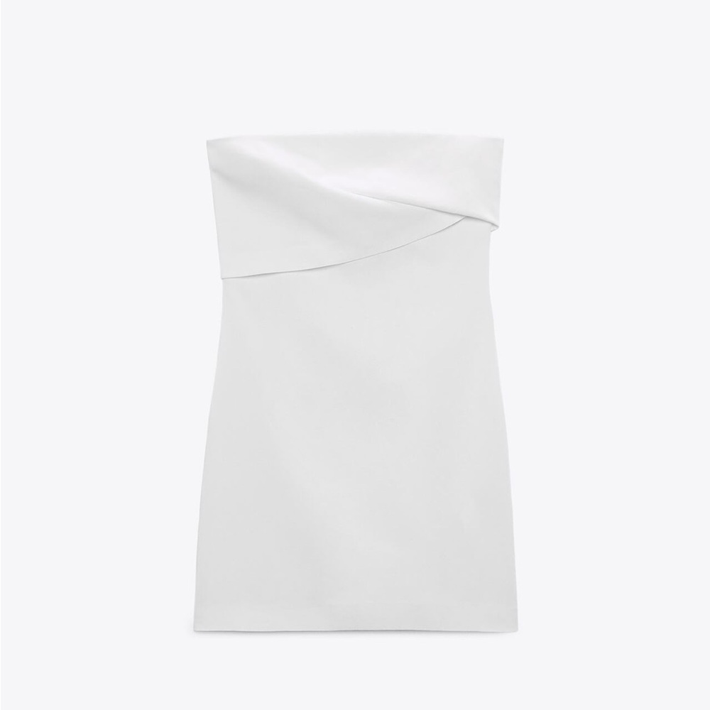 ZARA White Linen Dress